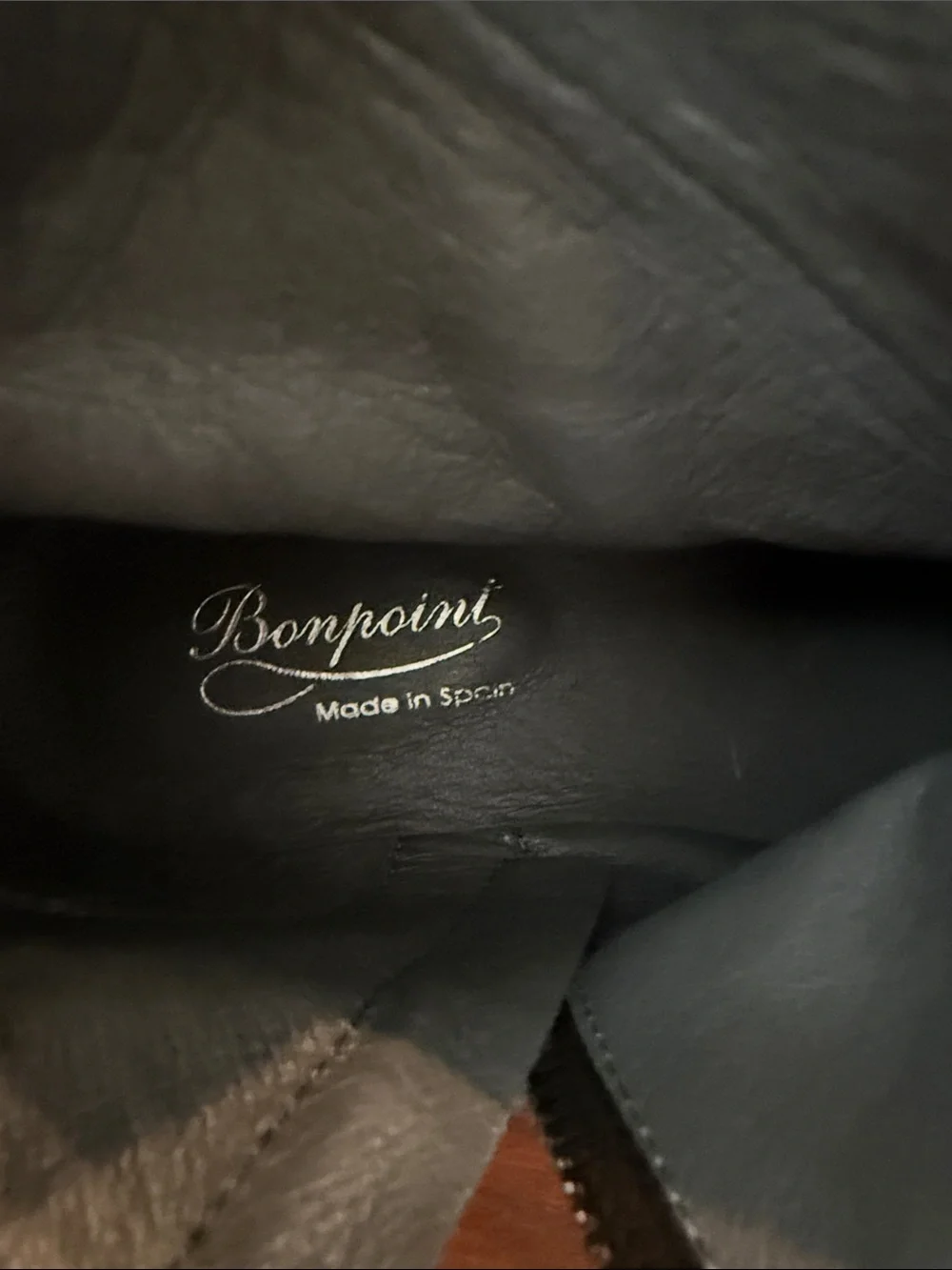 Bonpoint Black Leather Kids Zip Boots